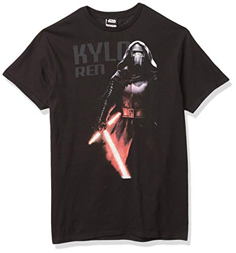 T-shirt Star Wars Dark Station noir pour homme en coton confortable