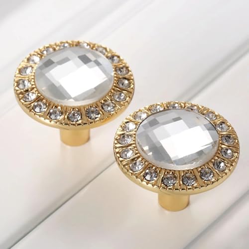 Perilla de cristal blanco de 31mm para armarios de cocina y cómodas 7