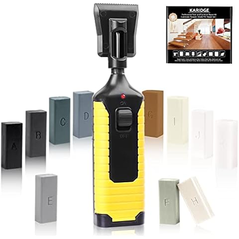 Wood Laminate& Vinyl Floor Furniture Repair Kit- Wax DIY Manual Hardwood Floor Repair Kit Cover Scratches, Stains, Cracks, Holes for Wooden Floor PVC Vinyl Plank Linoleum, Door, Cabinet, Table, Stairs Cover