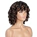 ColorfulPanda Afro Bob Pelucas de pelo cortas rizado para mujer negra, pelo...