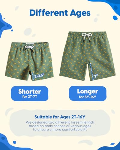 Image of maamgic Boys Swim Trunks Toddler Swim Shorts Little Boys Bathing Suit Swimsuit Toddler Boy Swimwear