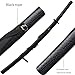 ttamankua Black Snake Katana - High Carbon Steel Sharpened Blade, Zinc Alloy Snake Tsuba, Black PU Leather Saya, Handcrafted Collectible Samurai Sword