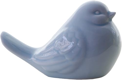 Pájaros de cerámica, estatua de figura de pájaro de porcelana, adornos de figuras de animales, mini decoración del hogar, estatuas para jardín, sala