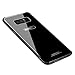 Luhuanx Note 8 Case Samsung Galaxy Note 8 Case,Tempered Glass Back Cover+TPU Frame Hybrid Shell Slim Case for Note 8,Anti-Scratch (Drop) Note 8 case Galaxy Note 8 Case(Glass Black)