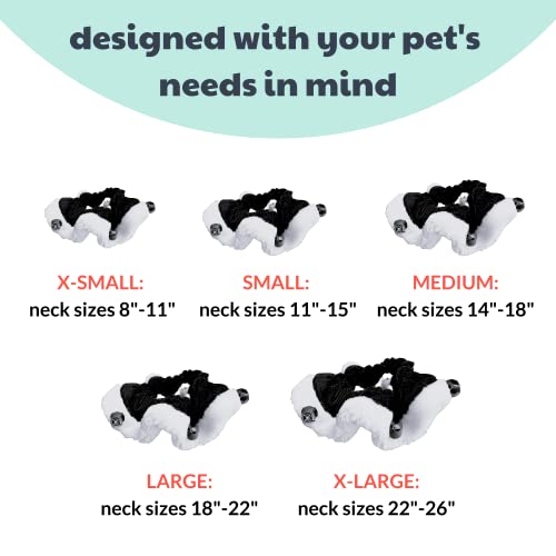 Huxley & Kent Ruff Pet Scrunchy | Santa (Small) | Festive Christmas/Holiday Neckwear For Dogs/Cats | Fun Stretchable Costume Accessory | Soft Collar With Bells #TOP2