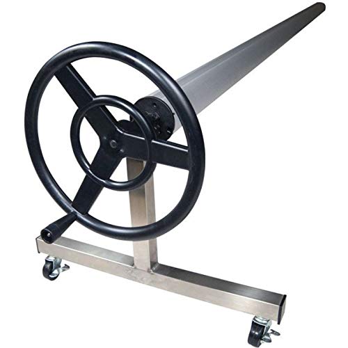 Image of Doheny's In-Ground Solar Cover Reel Systems (Fits Pools Up to 18' Wide, Premium Stainless Steel)