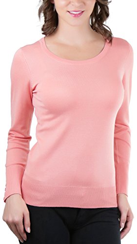 Image of ToBeInStyle Women's Classic Long Sleeve V-Neck Pullover Sweater