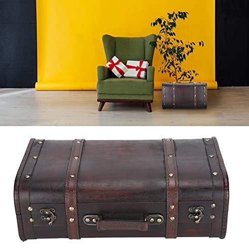 Vintage Suitcase, Personalized Portable Wooden Suitcase, for Men Women Photo Studio Photography Props Decoration Box4