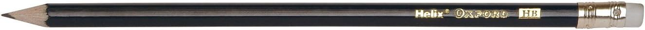 Helix Oxford P60272 Eraser Tipped HB Pencils - (Pack of 72)