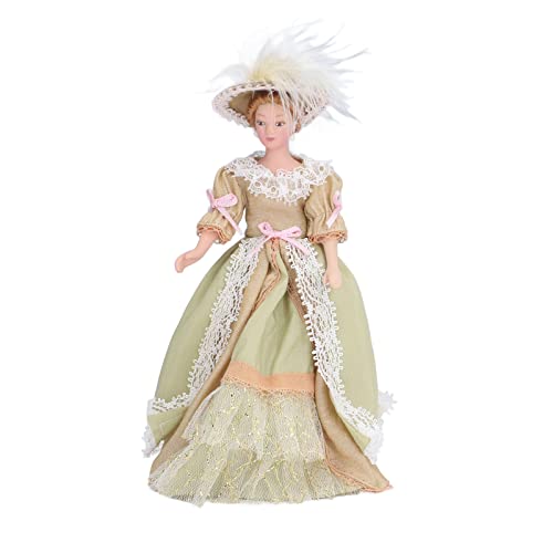 VGEBY Casa de bonecas modelo de personagem 1:12 casa de bonecas modelo de boneca estabilidade casa de bonecas mini pessoas de cerâmica com um suporte Sportinggoods boneca Sportinggoods boneca