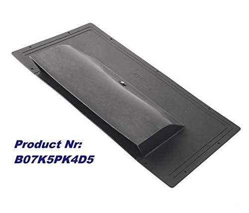 Uzman-Versand Dachlüfter Schwarz Dachentlüftung, Entlüfter, Dach, Flachdachlüfter, Dachhaube, Dachdurchführung, Rauchabzug Entlüfterstein, Dachentlüfter, Dachziegel,Lüfter,Flachdachentlüfter