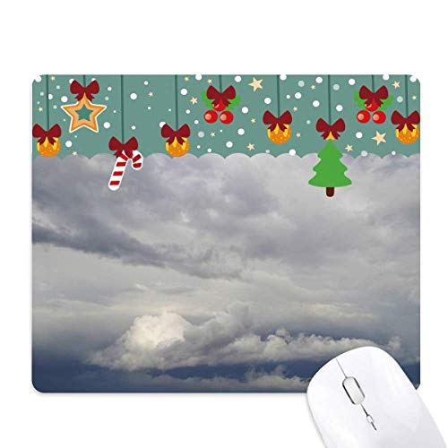 Tapis de souris en caoutchouc noir et gris Dark Clouds tapis de bureau antidérapant