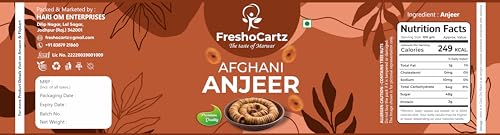 Image of FreshoCartz Premium Dried Anjeer | Anjiran Dry Fruits | Rich Source Of Fiber & Calcium | Afghanistan Dried Figs - Jar Pack (250gm (Pack of 1))