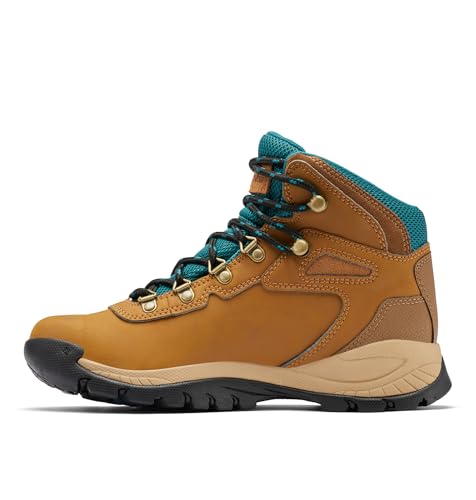 Columbia Columbia Womens Newton Ridge Lightweight Waterproof Hiking Boot, Elk/River Blue, 11