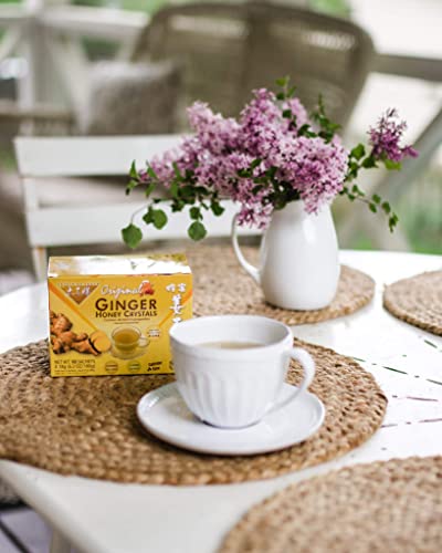 Prince Of Peace Instant Ginger Honey Crystals, 10 Sachets – Instant Hot Or Cold Beverage – Easy To Brew Ginger And Honey Crystals #TOP6