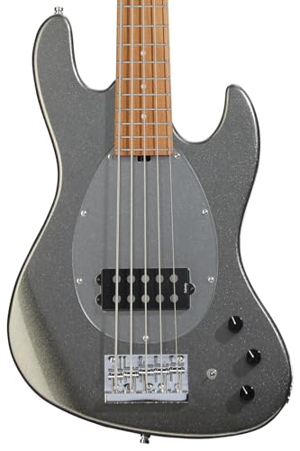 Sadowsky MetroExpress Vintage M 5-string Bass Guitar - Solid Silver Metallic, Roasted Maple Fingerboard