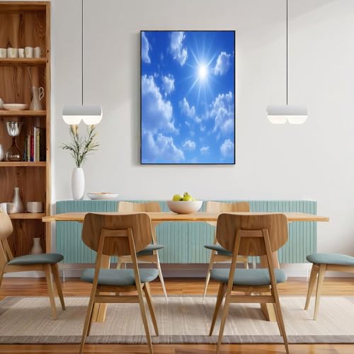 Pintura de lienzo de paisaje natural para renovar paredes de sala de estar, 60x90cm 5