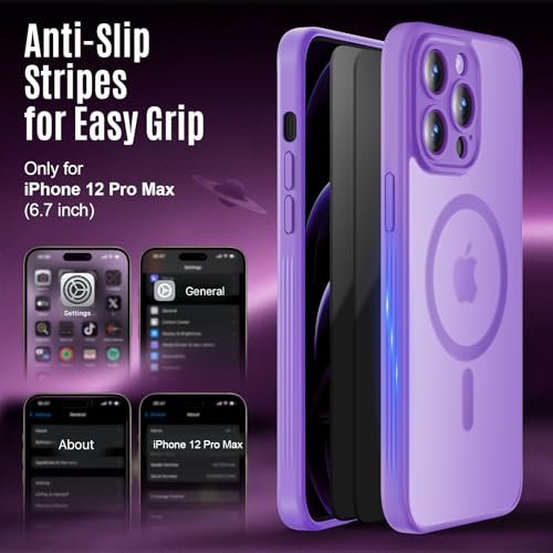 Image of Symcele Designed for iPhone 12 Pro Max Case, Compatible with MagSafe