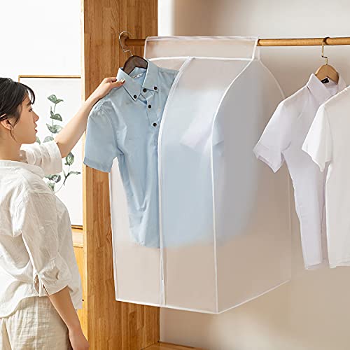 Garment Cover For Hanging Clothes Large Peva Translucent Clothing Dustproof Cover Bags For Closet Storage Clothes Storage Organizer For Travel #TOP5