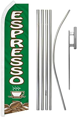Espresso Super Flag & Pole Kit