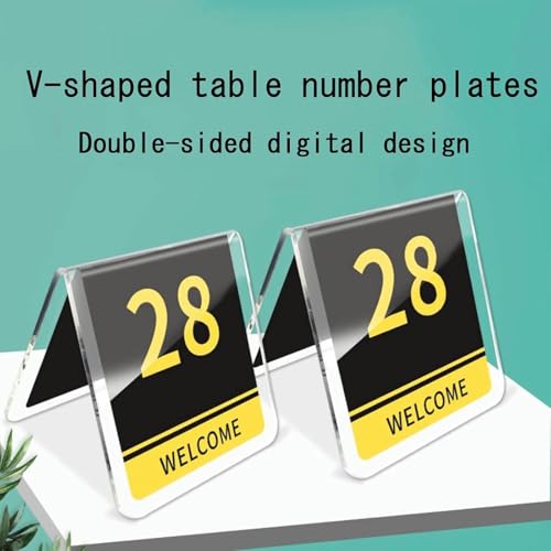 Numéros de table en acrylique : finis les placements confus lors de vos banquets