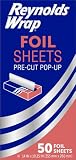 Reynolds Wrappers Aluminum Foil Pop Up & Sheets, 50 Count