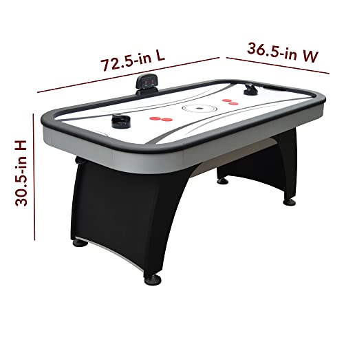 Hathaway Silverstreak 6-Foot Air Hockey Game Table For Family Game Rooms With Electronic Scoring, Black #TOP1