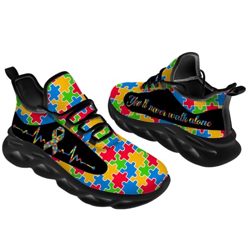 Men Women Autism Sneakers Custom Shoes Add Name Running Shoes Lightweight Walking Tennis Shoes Gifts for Men Women3