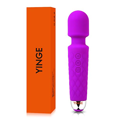 YINGE Mini Wand Massager for Women/Man with Powerful Vibrating Small Cordless Handheld Personal