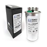 TEMCo 35+5 uF Dual Run Capacitor CBB65, 35/5 MFD, 440V, Round, 50/60Hz | for HVAC AC Fan, Motor, Blower Applications