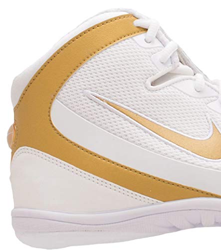 Nike Men's Freek Wrestling Shoes (9, White/Gold-M)2