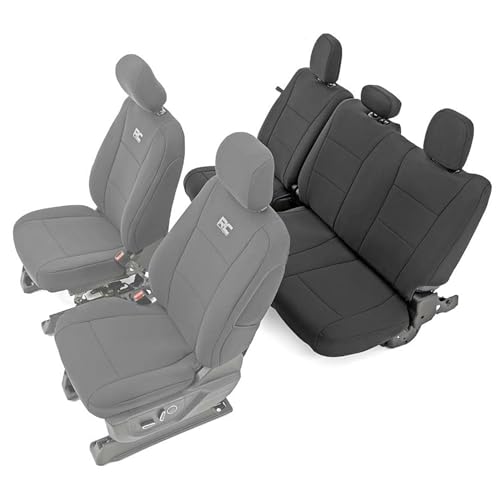 24E018 - Seat Cover May Cause Air Bag to Deploy Incorrectly - Ford EcoSport Rear Seat Covers 3 Rough Country Neoprene Rear Seat Covers for Ford F-150, Lightning, F-250 & F-350 (2015-2026) Crew Cab w/ Rear 60/40 Split