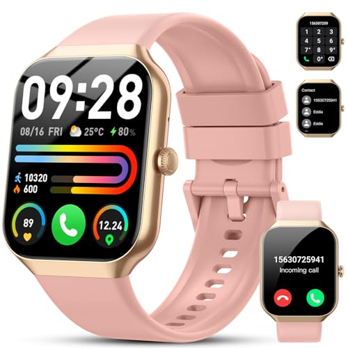 Reloj Inteligente Hombre Mujer, Nueva Smartwatch 1,96’’ con Llamadas Bluetooth, Smart Watch Pulsómetro/Monitor de Sueño, 112 Modos Deportivos Reloj, Impermeable IP68 Pulsera Actividad para Android iOS