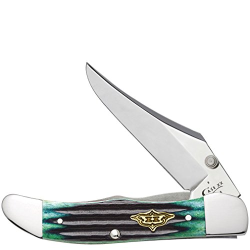 image for Case Hunter Green Bone Mid-Folding Hunter Pocket Knife, One Size