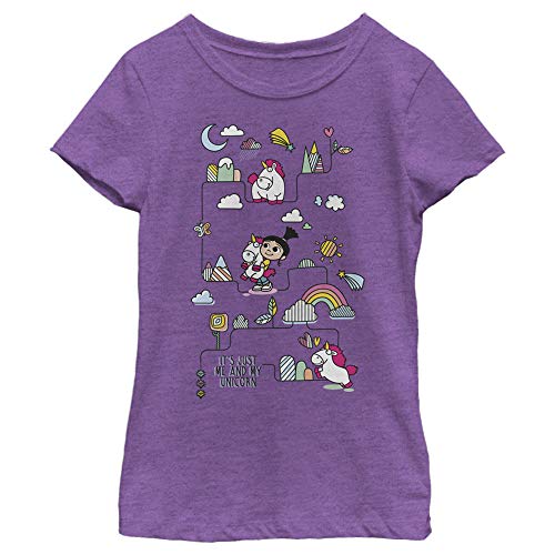 Despicable Me Girls Minions Me and My Unicorn Girls Short Sleeve Tee ShirtT-Shirt