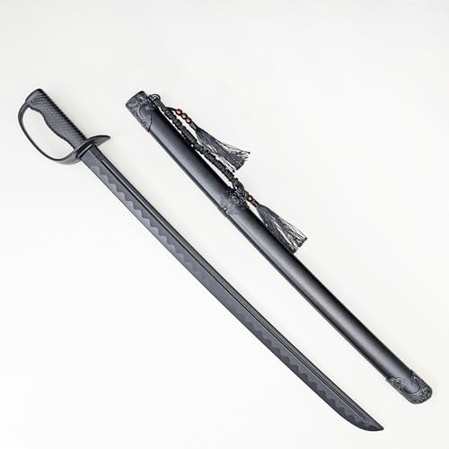 1 Polypropylene Cavalry Saber Plastic Long Sword with Scabbard Suitable Props Decoration Prop Katana Sword