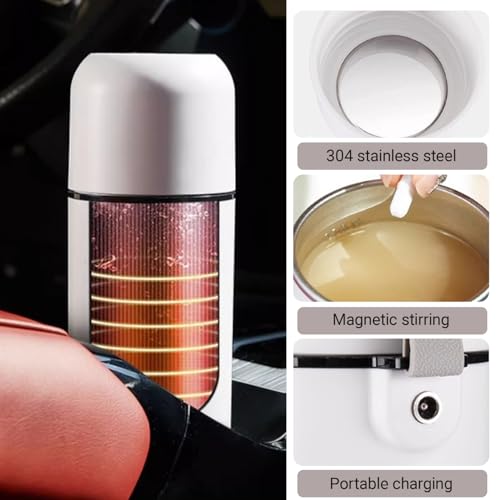 Tetera Eléctrica Portátil 420ml Auto Revolvente 12V/24V miniatura 4