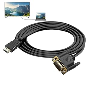 Yidueace HD zu VGA Adapterkabel Schwarz