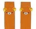 Bioworld Rilakkuma Men's Face Design with 3D Ears Adult Mid-Calf Crew Socks Shoe Sizes 8-12