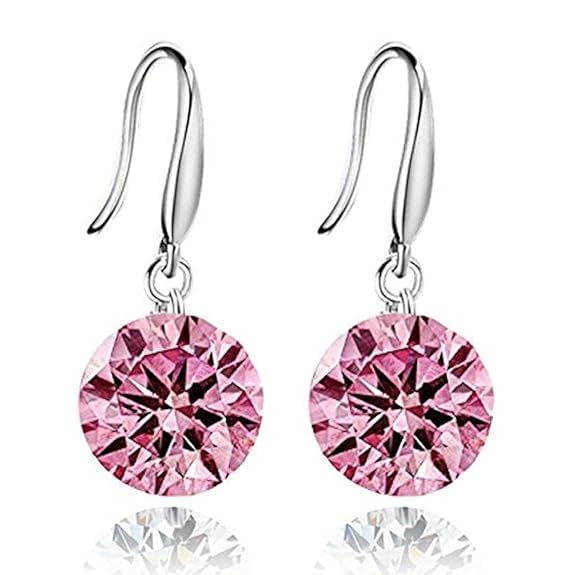 Image of Nilu's Collection Enchanting Light Weight Cubic Zircon Crystal Drop Earrings for Women and Girls, for Daily Use, Office Use