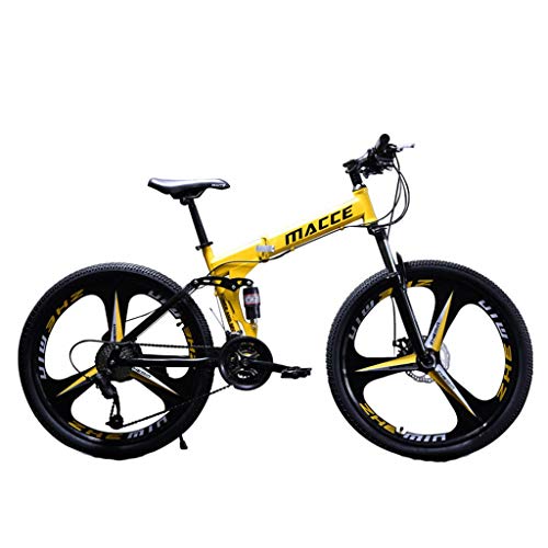 LLONG Adult Mountain Bike, 21-24 Speeds Bicycle, 26-Inch Wheels,Full Suspension MTB Mountain-Bicycles,Carbon...