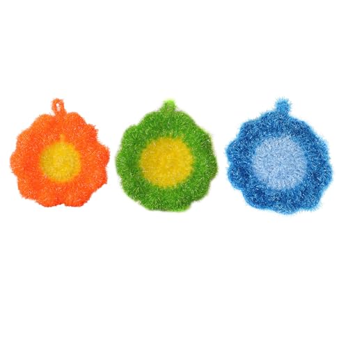 Artibetter Paños de Cocina Suaves y Amigables de Poliéster 3piezas en Forma de Captura y Manchas Color Aleatorio para Lavar Platos y Ollas para Limpieza en Cocina