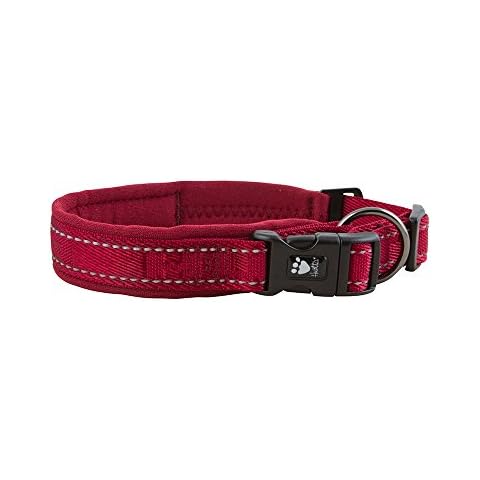 Hurtta Casual Padded Dog Collar, Lingon, 10-14 in Cover