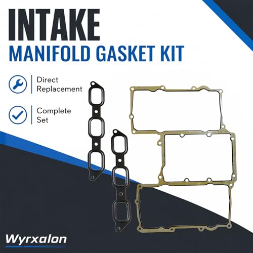 Image of Intake Manifold Gasket Kit Compatible with 2013-2020 Jaguar XJ XF F-Type XE F-Pace, Fit for Land Rover 3.0L V6 Supercharged, Replaces LR041680 C2Z17248 C2Z17249