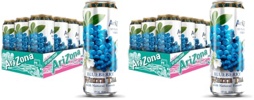Image of AriZona Blueberry White Tea - Big Can, 22 Fl Oz (24 Pack)