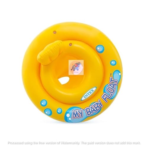 Image of Inflatable Kiddie Float | Water Baby Floater for Kids| Safe Anti-flip Diaper Style Swim Tube Rider| Swim Pool Tube for Toddlers|Multicolor Cute Swimming Pool Safety Seat (My Baby Float)