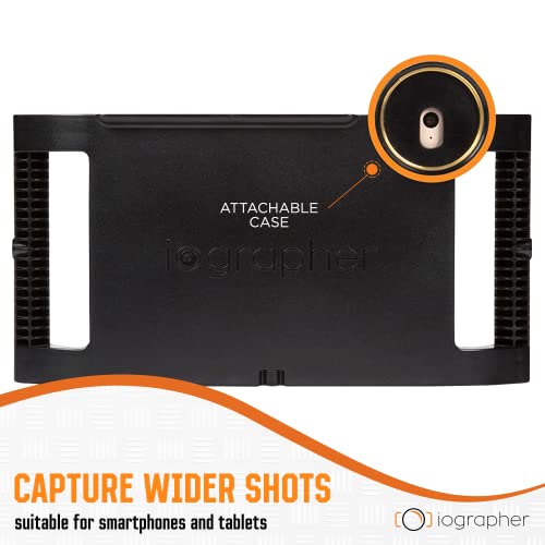 Iographer 37Mm Wide Angle & Macro Lens Kit - Phone Camera Lens Attachment For Smartphone & Tablet - Wide Angle And Macro Lens For Phone Upgrade To Professional Camera With Lens Cap & Leather Case Bag #TOP2