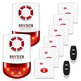 Daytech Wireless Panic Button Siren 4 Call Buttons 2 Remotes 2 Receivers