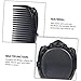 VINTORKY 1set Mini Comb and Mirror Set Practical Compact Hair Comb and Handheld Makeup Mirror Lightweight and Travel-Friendly for Everyday Use Black