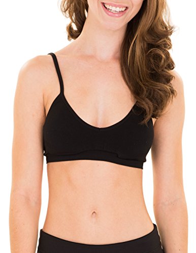 Caramel Cantina 4 Pack V Neck Padded Bralette Adjustable Straps3